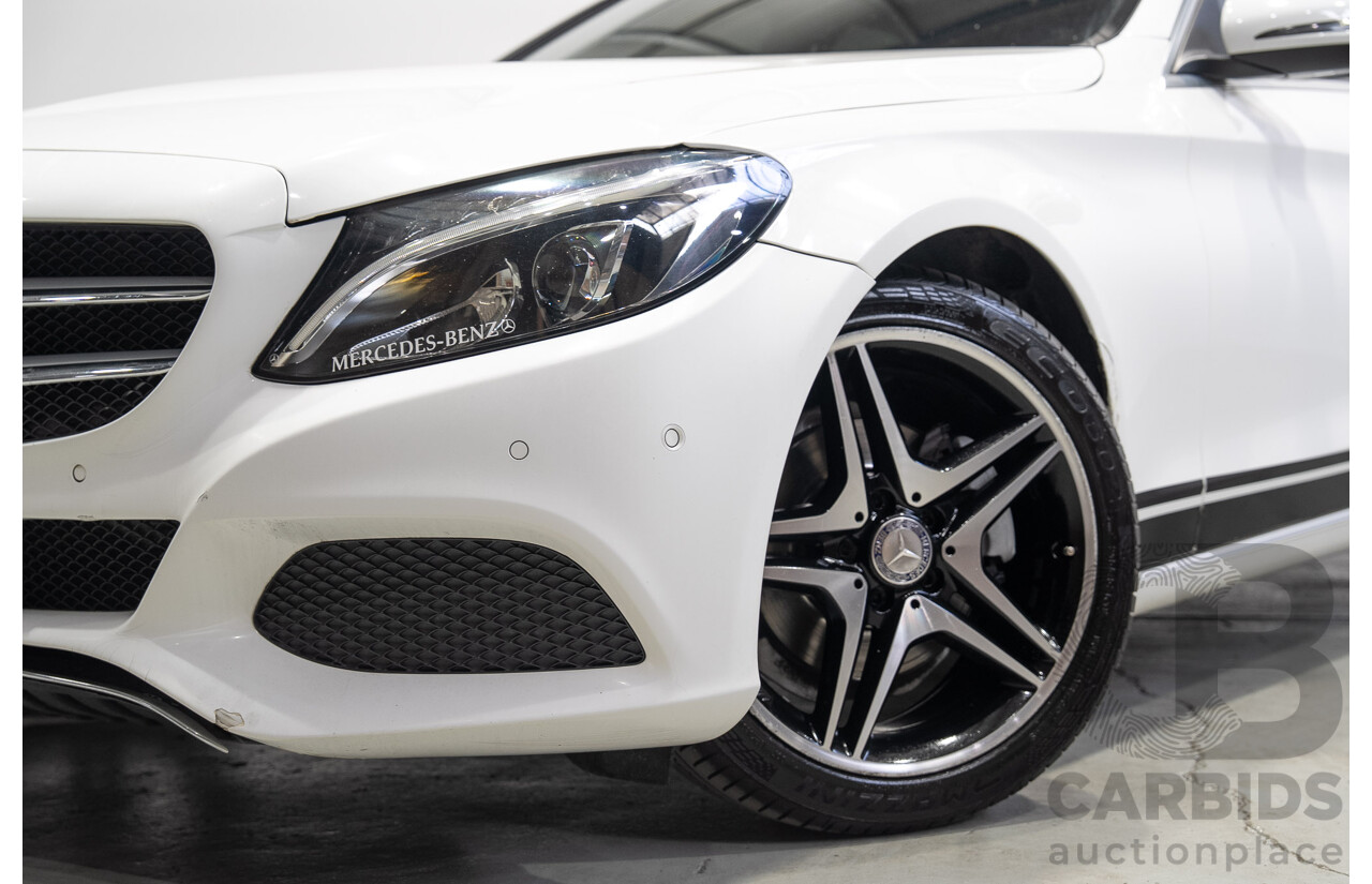 08/2016 Mercedes-Benz C200 (RWD) 205 MY16 4d Sedan White Turbo 2.0L