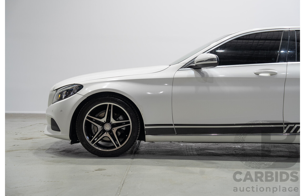 08/2016 Mercedes-Benz C200 (RWD) 205 MY16 4d Sedan White Turbo 2.0L