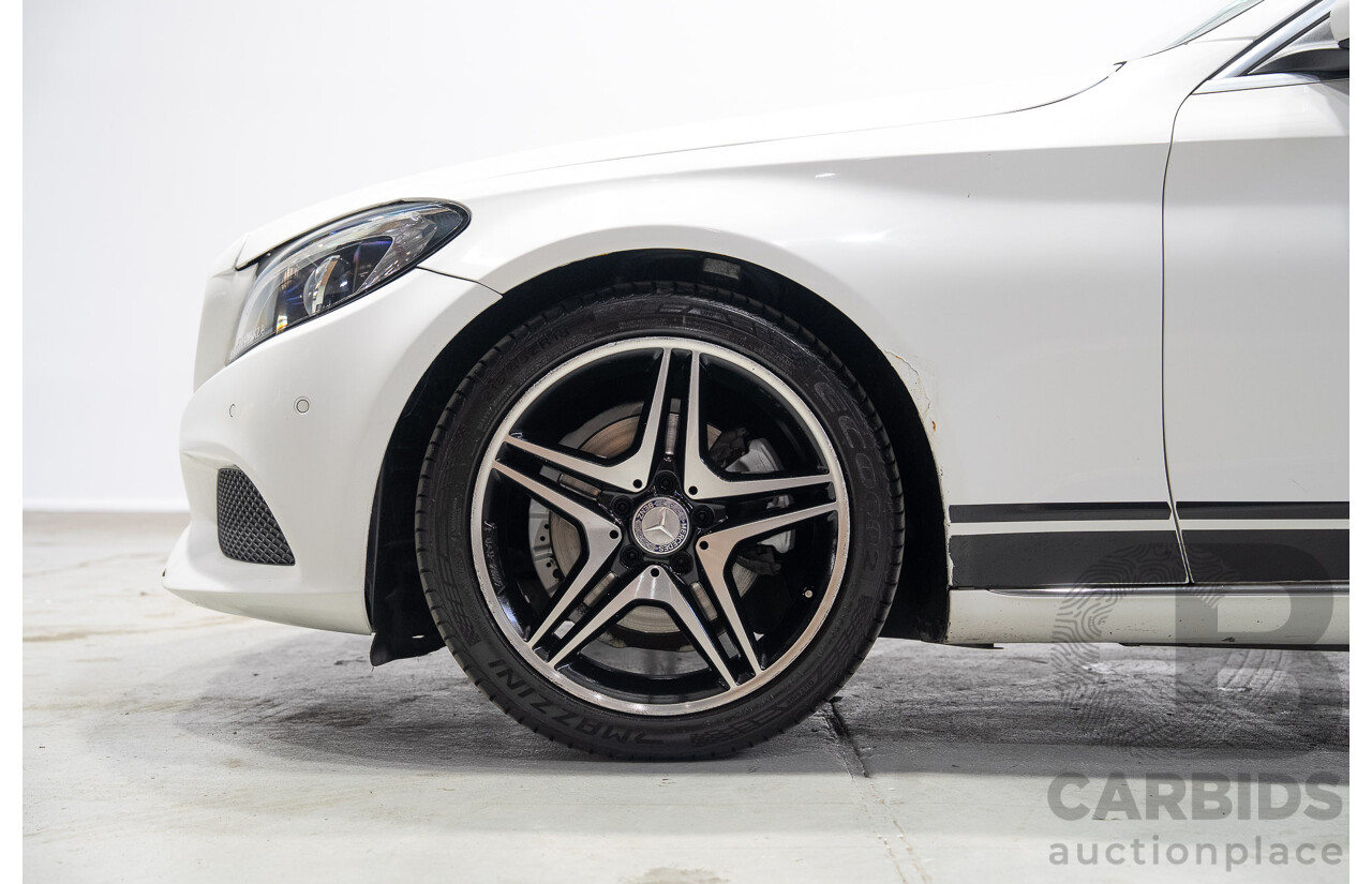 08/2016 Mercedes-Benz C200 (RWD) 205 MY16 4d Sedan White Turbo 2.0L