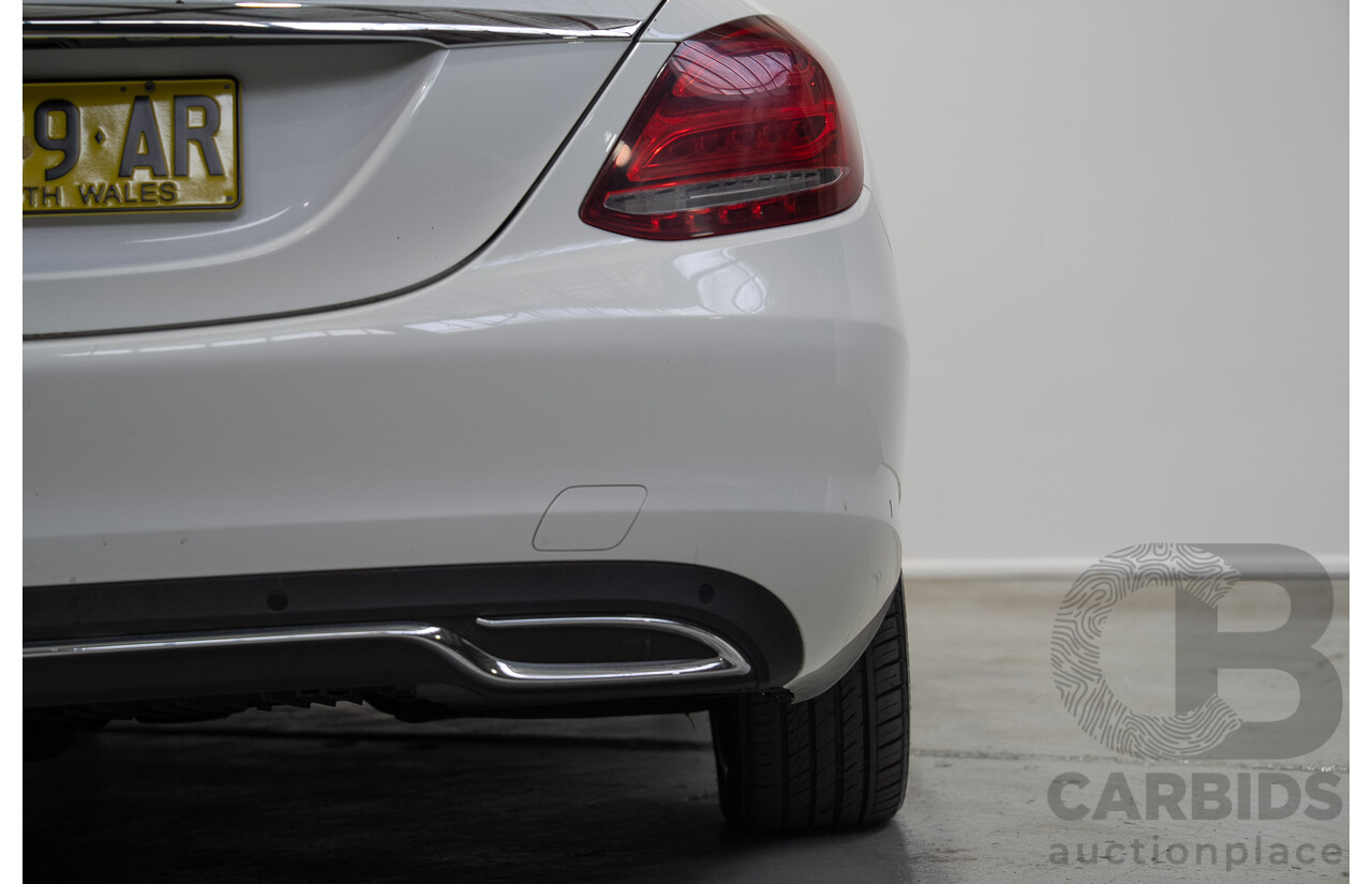 08/2016 Mercedes-Benz C200 (RWD) 205 MY16 4d Sedan White Turbo 2.0L