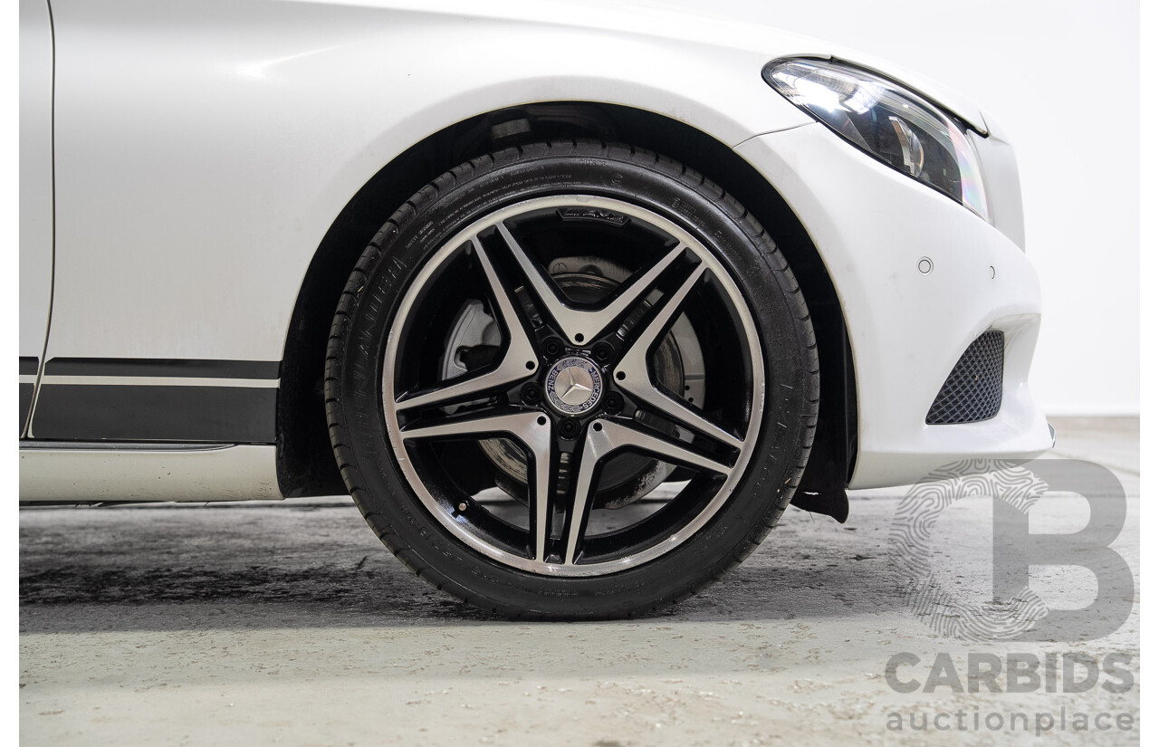 08/2016 Mercedes-Benz C200 (RWD) 205 MY16 4d Sedan White Turbo 2.0L