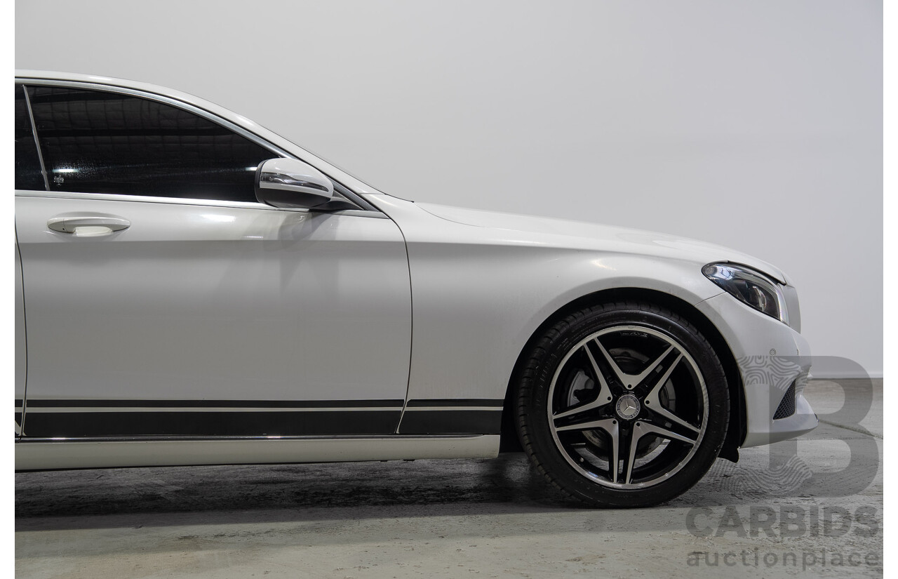 08/2016 Mercedes-Benz C200 (RWD) 205 MY16 4d Sedan White Turbo 2.0L