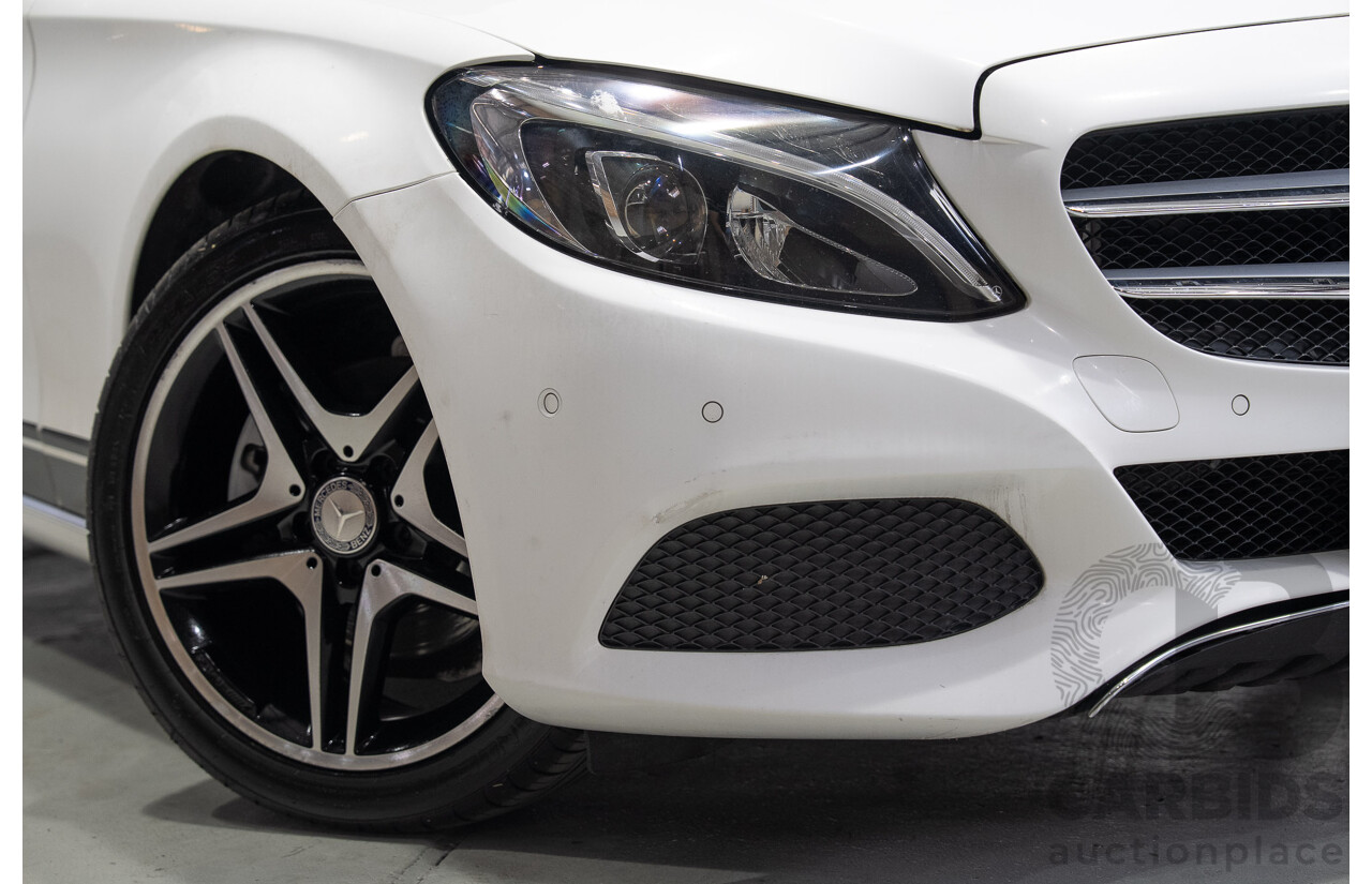 08/2016 Mercedes-Benz C200 (RWD) 205 MY16 4d Sedan White Turbo 2.0L