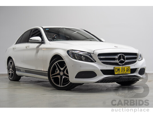 08/2016 Mercedes-Benz C200 (RWD) 205 MY16 4d Sedan White Turbo 2.0L