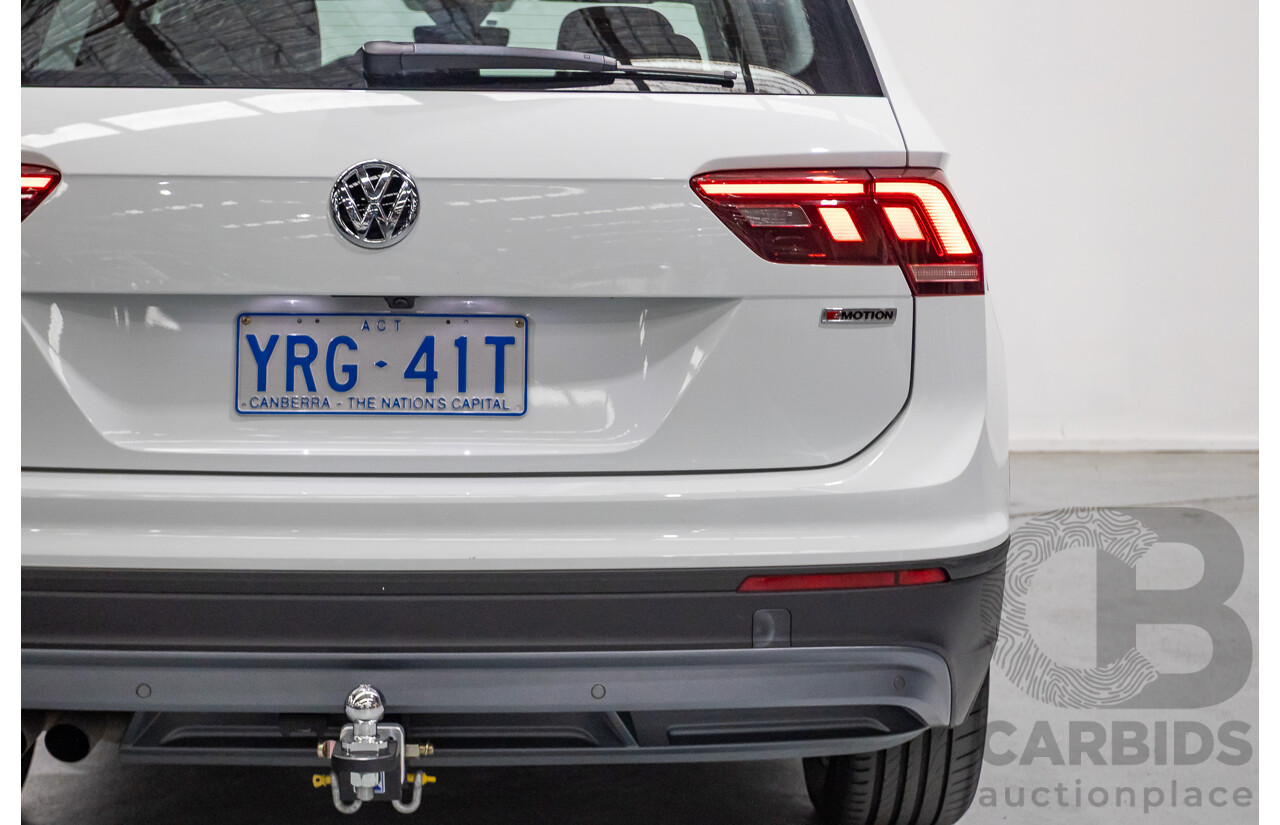 8/2019 Volkswagen Tiguan 132 TSI Comfortline (AWD) 5NA MY19 4d Wagon Pure White Turbo 2.0L