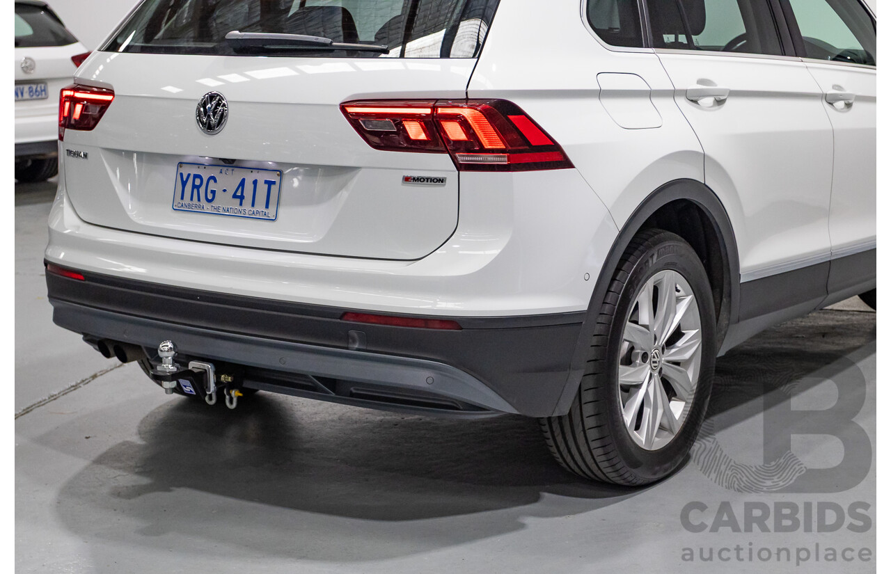 8/2019 Volkswagen Tiguan 132 TSI Comfortline (AWD) 5NA MY19 4d Wagon Pure White Turbo 2.0L