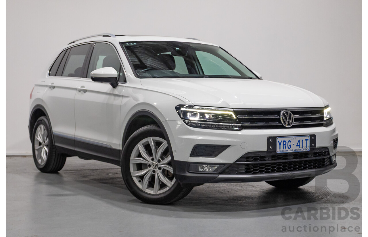 8/2019 Volkswagen Tiguan 132 TSI Comfortline (AWD) 5NA MY19 4d Wagon Pure White Turbo 2.0L