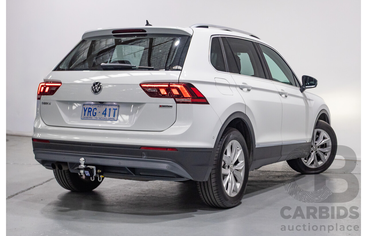 8/2019 Volkswagen Tiguan 132 TSI Comfortline (AWD) 5NA MY19 4d Wagon Pure White Turbo 2.0L