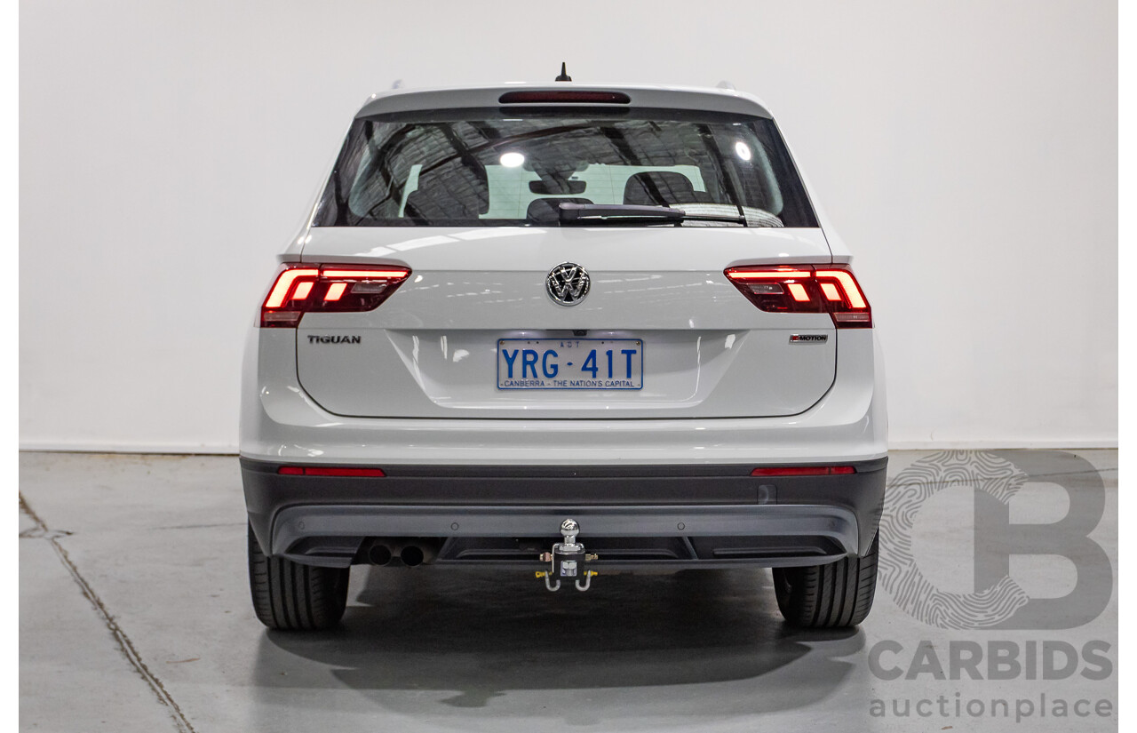 8/2019 Volkswagen Tiguan 132 TSI Comfortline (AWD) 5NA MY19 4d Wagon Pure White Turbo 2.0L