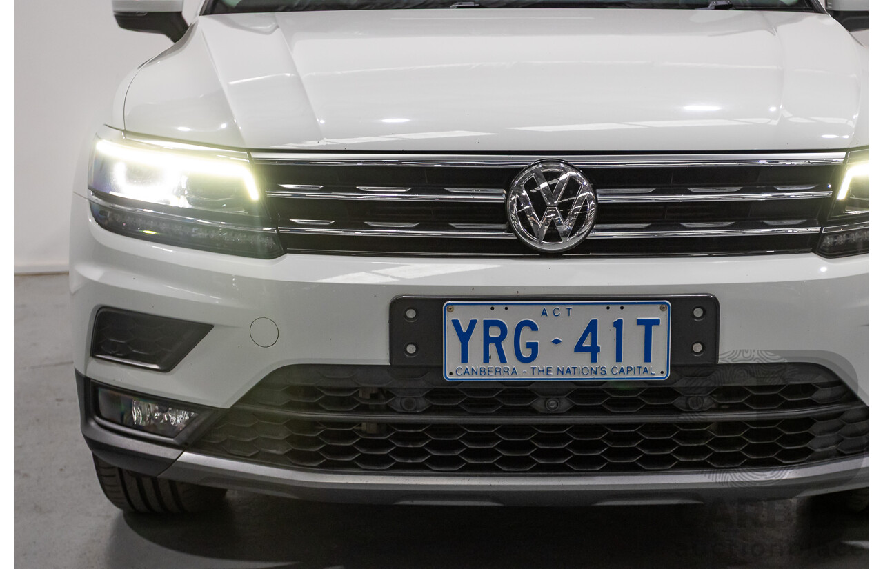 8/2019 Volkswagen Tiguan 132 TSI Comfortline (AWD) 5NA MY19 4d Wagon Pure White Turbo 2.0L