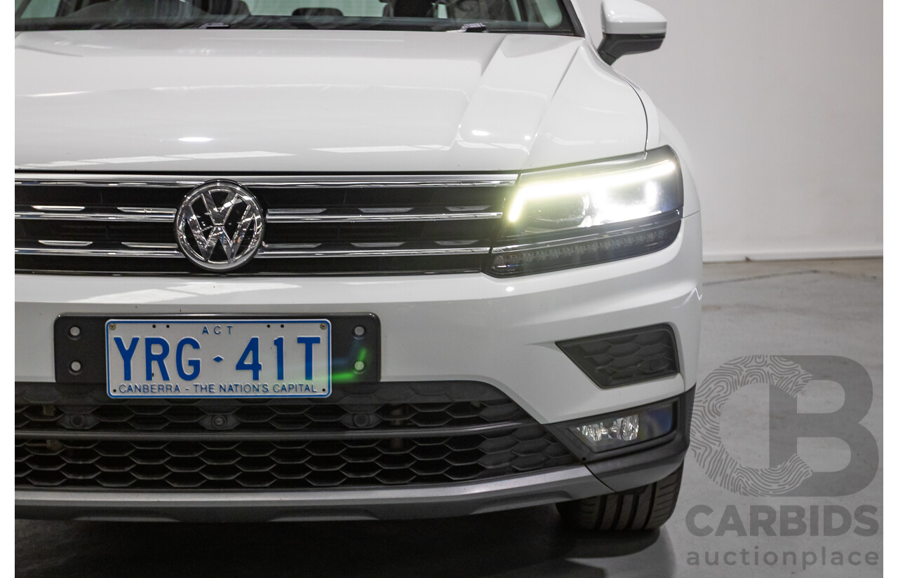 8/2019 Volkswagen Tiguan 132 TSI Comfortline (AWD) 5NA MY19 4d Wagon Pure White Turbo 2.0L