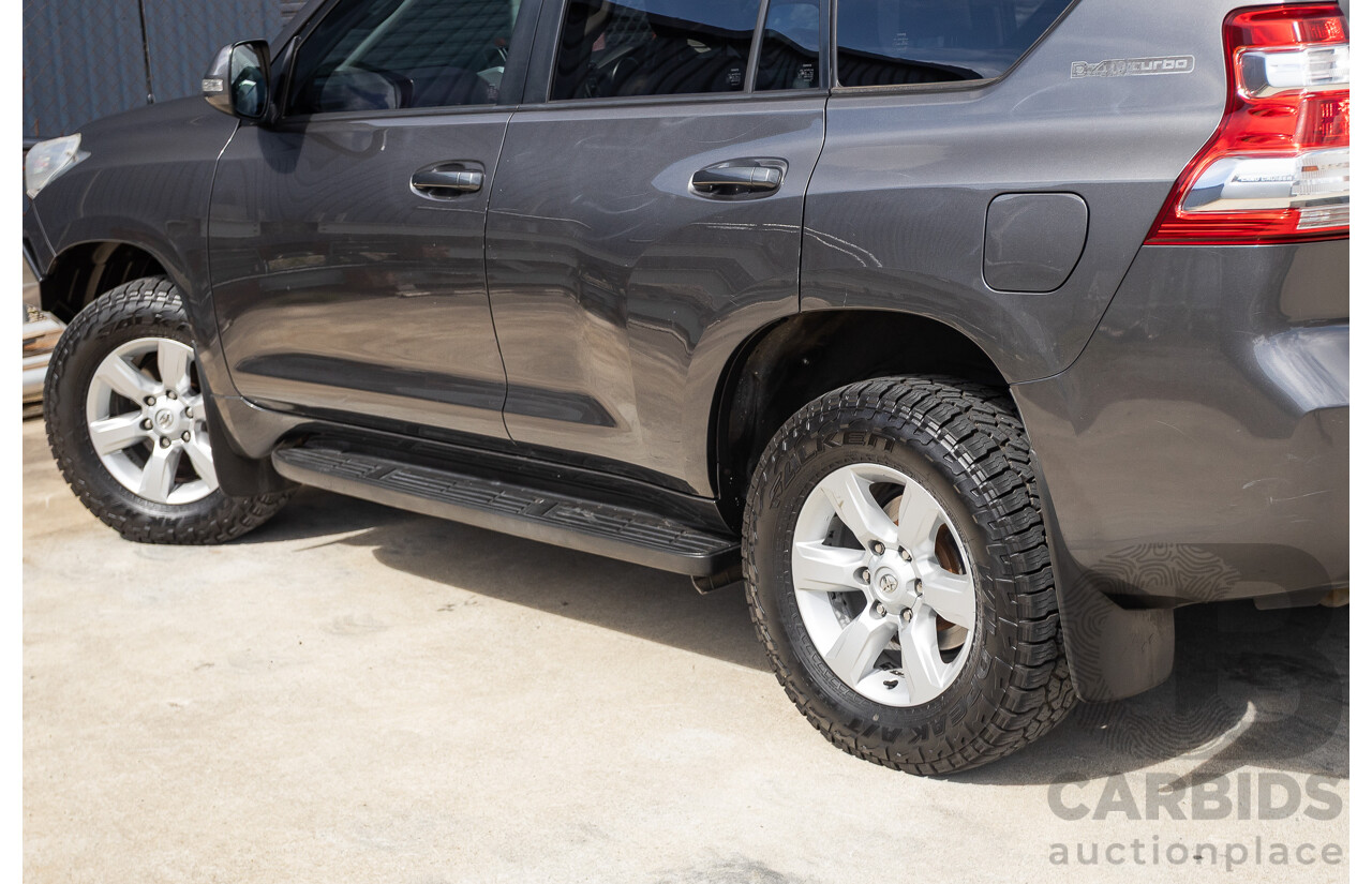 09/2015 Toyota Landcruiser Prado GXL (4x4) GDJ150R MY16 4D Wagon Magnetic Grey Metallic Turbo Diesel 2.8L - 7 seater
