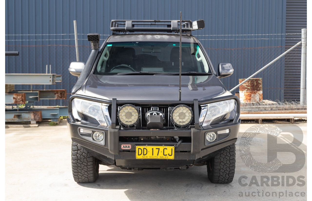09/2015 Toyota Landcruiser Prado GXL (4x4) GDJ150R MY16 4D Wagon Magnetic Grey Metallic Turbo Diesel 2.8L - 7 seater