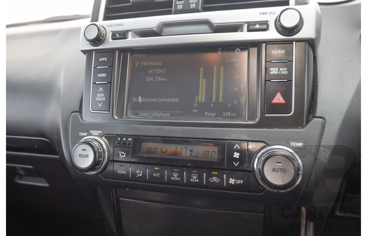 09/2015 Toyota Landcruiser Prado GXL (4x4) GDJ150R MY16 4D Wagon Magnetic Grey Metallic Turbo Diesel 2.8L - 7 seater