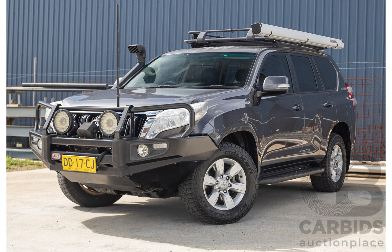 09/2015 Toyota Landcruiser Prado GXL (4x4) GDJ150R MY16 4D Wagon Magnetic Grey Metallic Turbo Diesel 2.8L - 7 seater