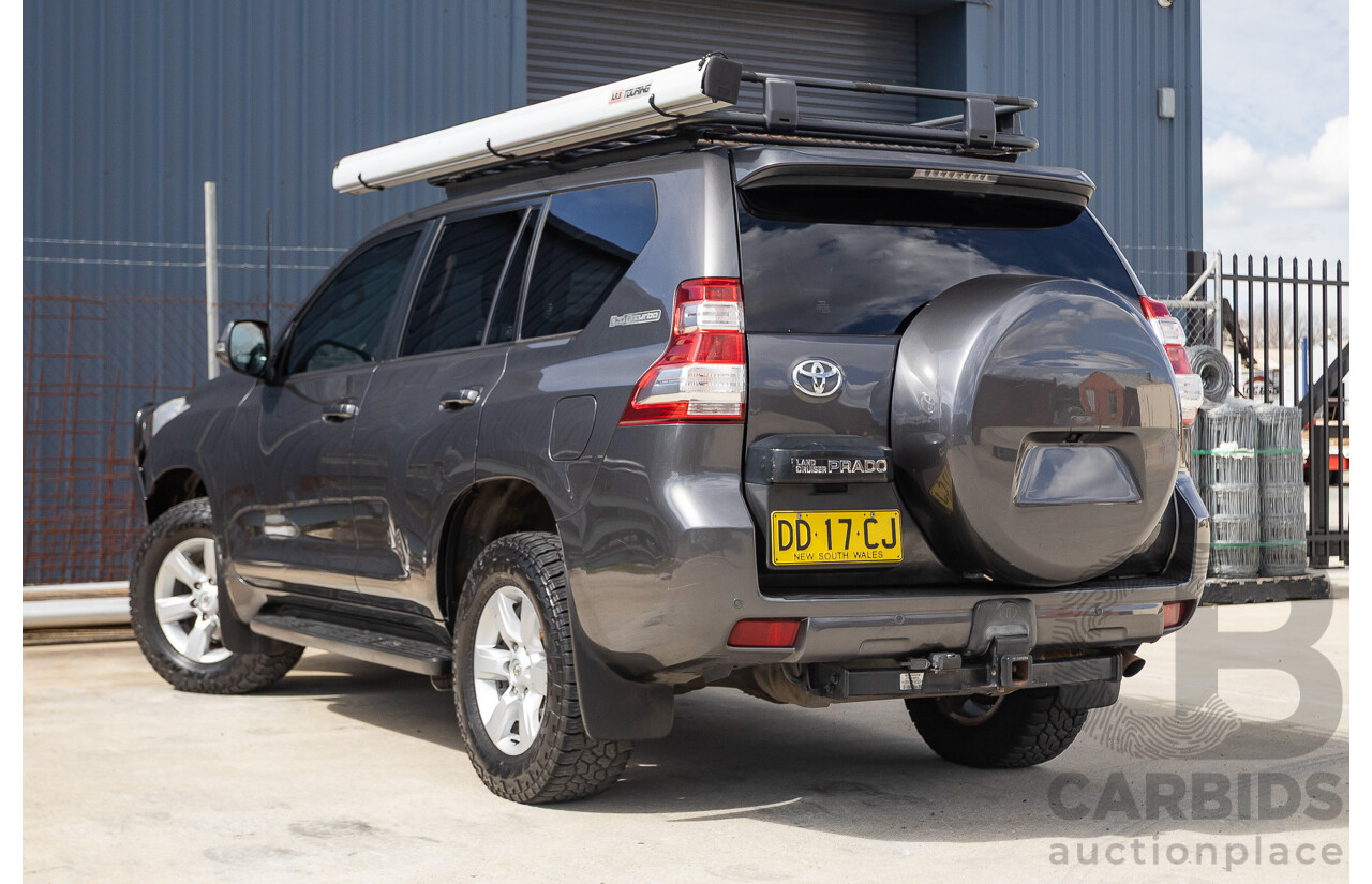 09/2015 Toyota Landcruiser Prado GXL (4x4) GDJ150R MY16 4D Wagon Magnetic Grey Metallic Turbo Diesel 2.8L - 7 seater