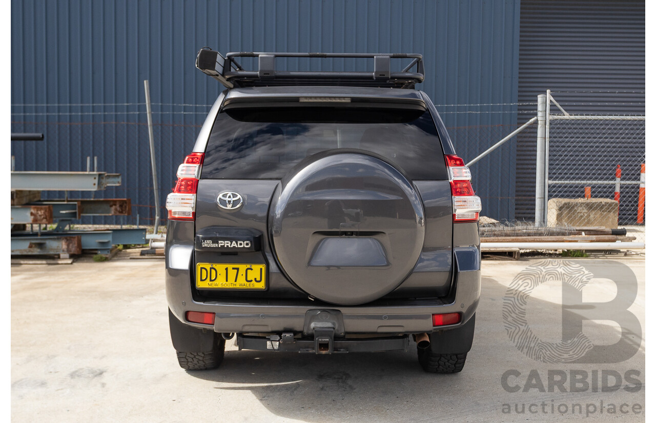 09/2015 Toyota Landcruiser Prado GXL (4x4) GDJ150R MY16 4D Wagon Magnetic Grey Metallic Turbo Diesel 2.8L - 7 seater