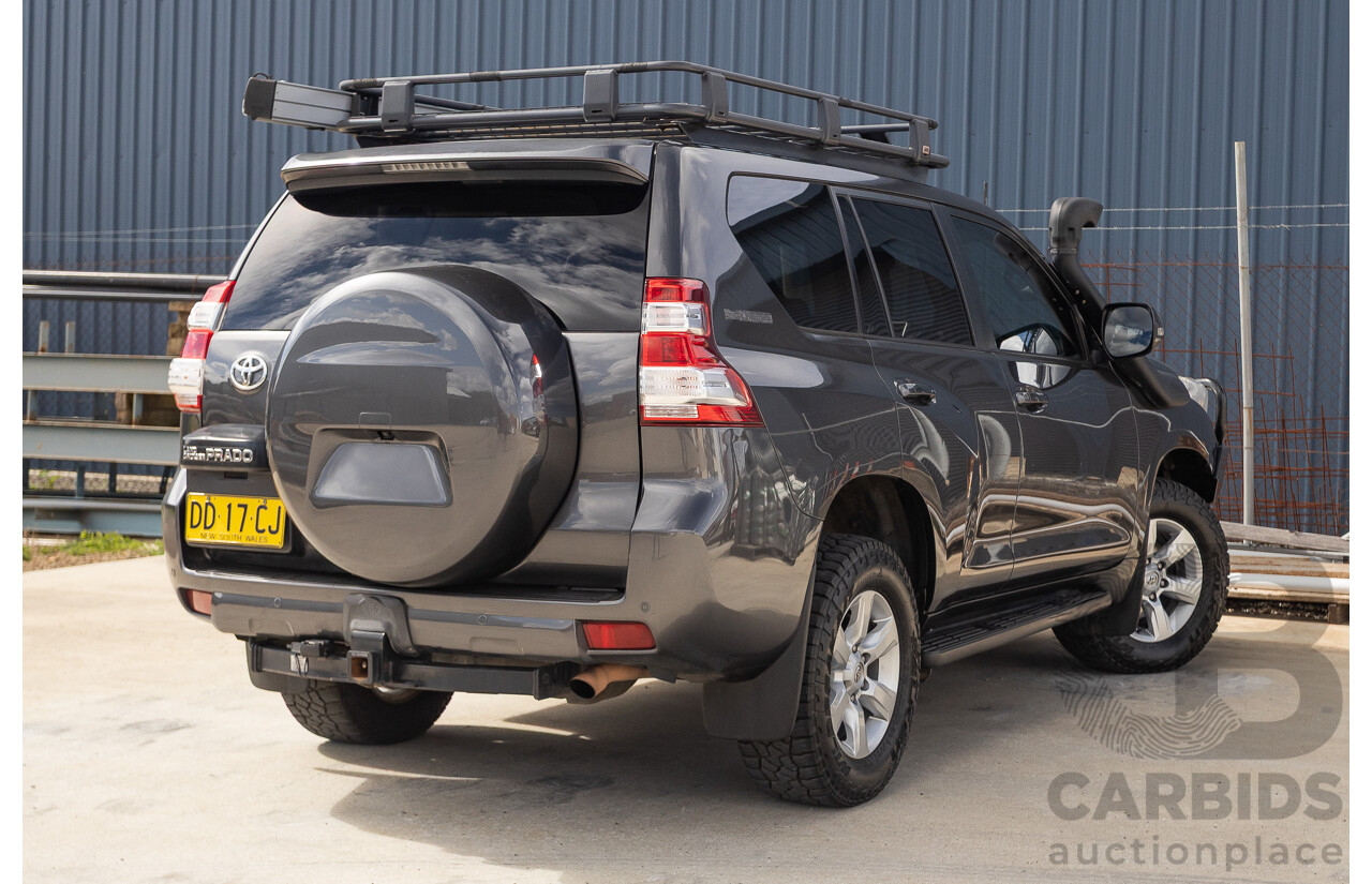 09/2015 Toyota Landcruiser Prado GXL (4x4) GDJ150R MY16 4D Wagon Magnetic Grey Metallic Turbo Diesel 2.8L - 7 seater