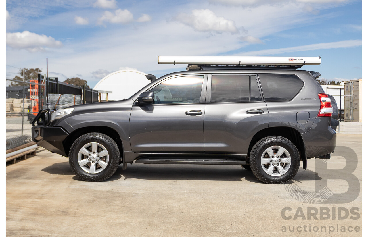 09/2015 Toyota Landcruiser Prado GXL (4x4) GDJ150R MY16 4D Wagon Magnetic Grey Metallic Turbo Diesel 2.8L - 7 seater