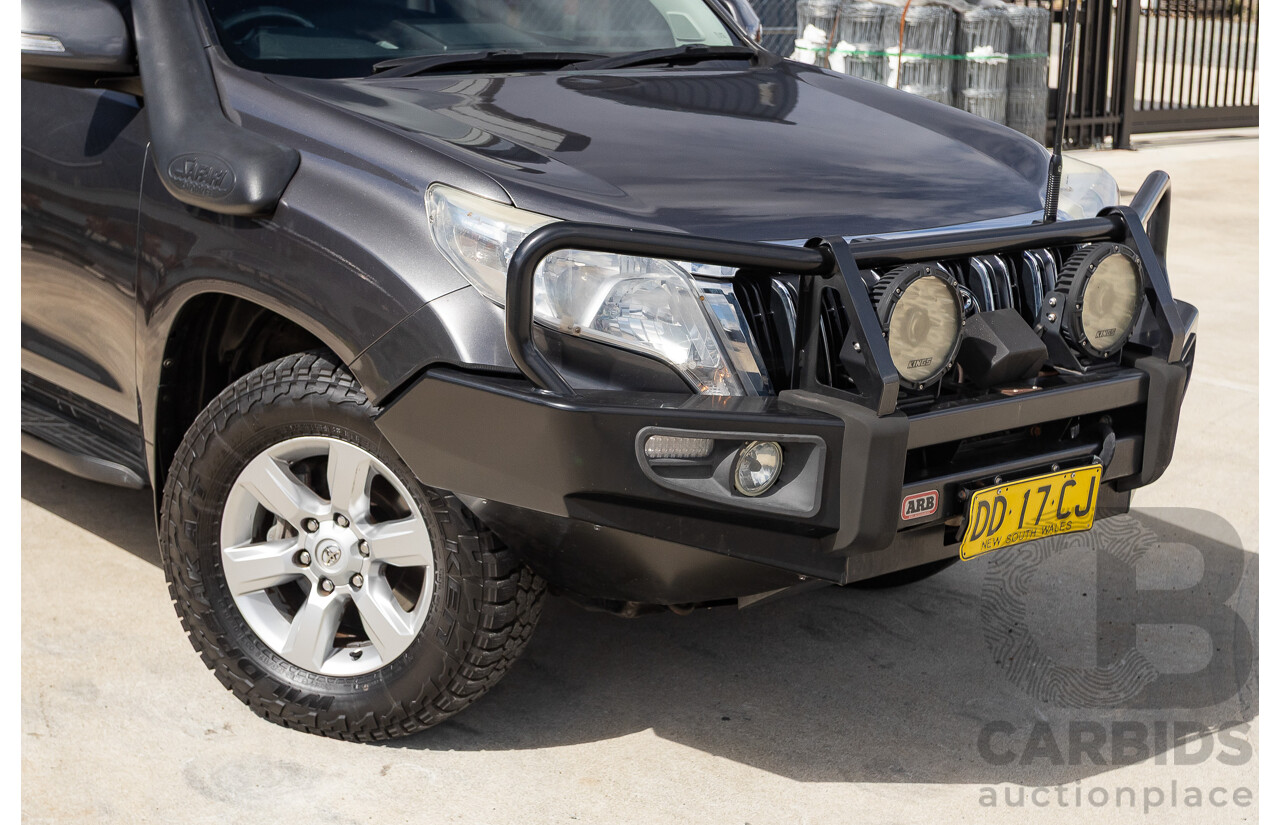 09/2015 Toyota Landcruiser Prado GXL (4x4) GDJ150R MY16 4D Wagon Magnetic Grey Metallic Turbo Diesel 2.8L - 7 seater