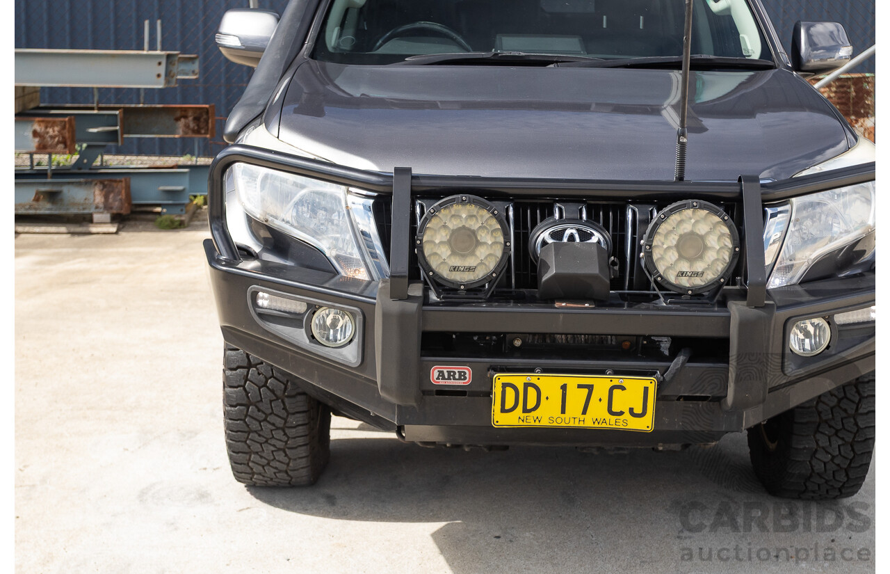 09/2015 Toyota Landcruiser Prado GXL (4x4) GDJ150R MY16 4D Wagon Magnetic Grey Metallic Turbo Diesel 2.8L - 7 seater