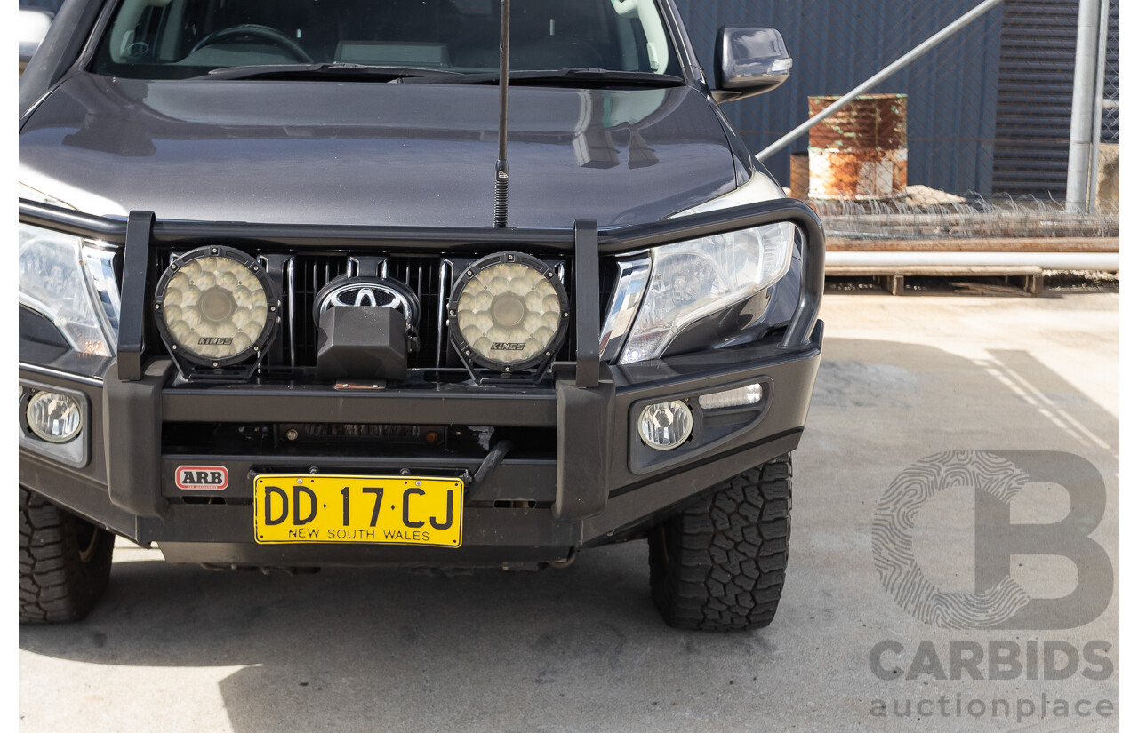 09/2015 Toyota Landcruiser Prado GXL (4x4) GDJ150R MY16 4D Wagon Magnetic Grey Metallic Turbo Diesel 2.8L - 7 seater