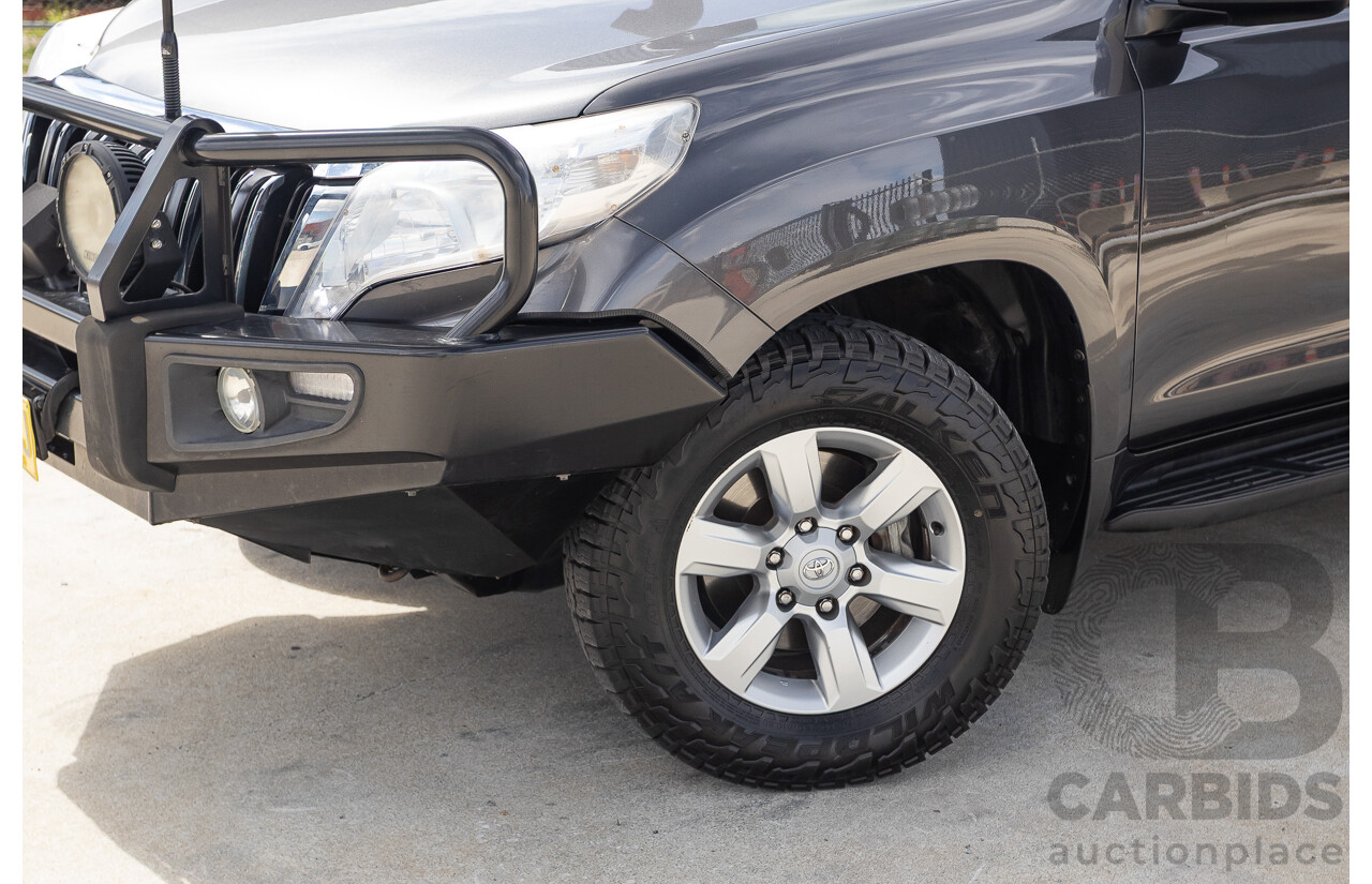 09/2015 Toyota Landcruiser Prado GXL (4x4) GDJ150R MY16 4D Wagon Magnetic Grey Metallic Turbo Diesel 2.8L - 7 seater