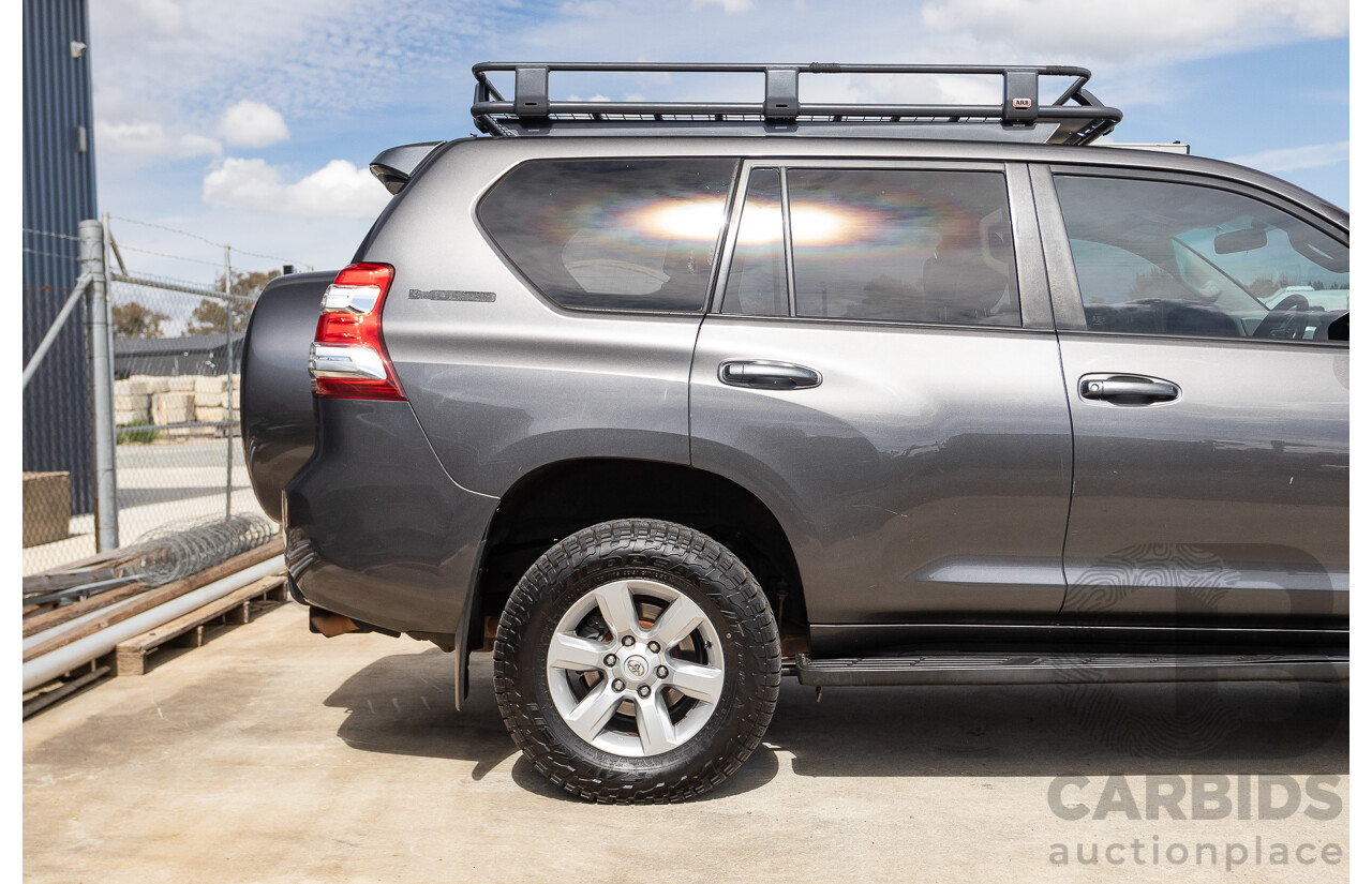 09/2015 Toyota Landcruiser Prado GXL (4x4) GDJ150R MY16 4D Wagon Magnetic Grey Metallic Turbo Diesel 2.8L - 7 seater