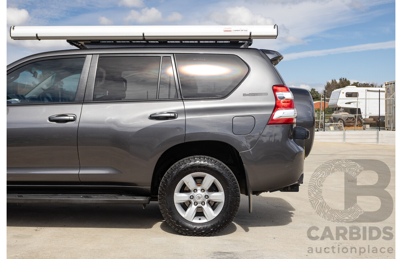 09/2015 Toyota Landcruiser Prado GXL (4x4) GDJ150R MY16 4D Wagon Magnetic Grey Metallic Turbo Diesel 2.8L - 7 seater