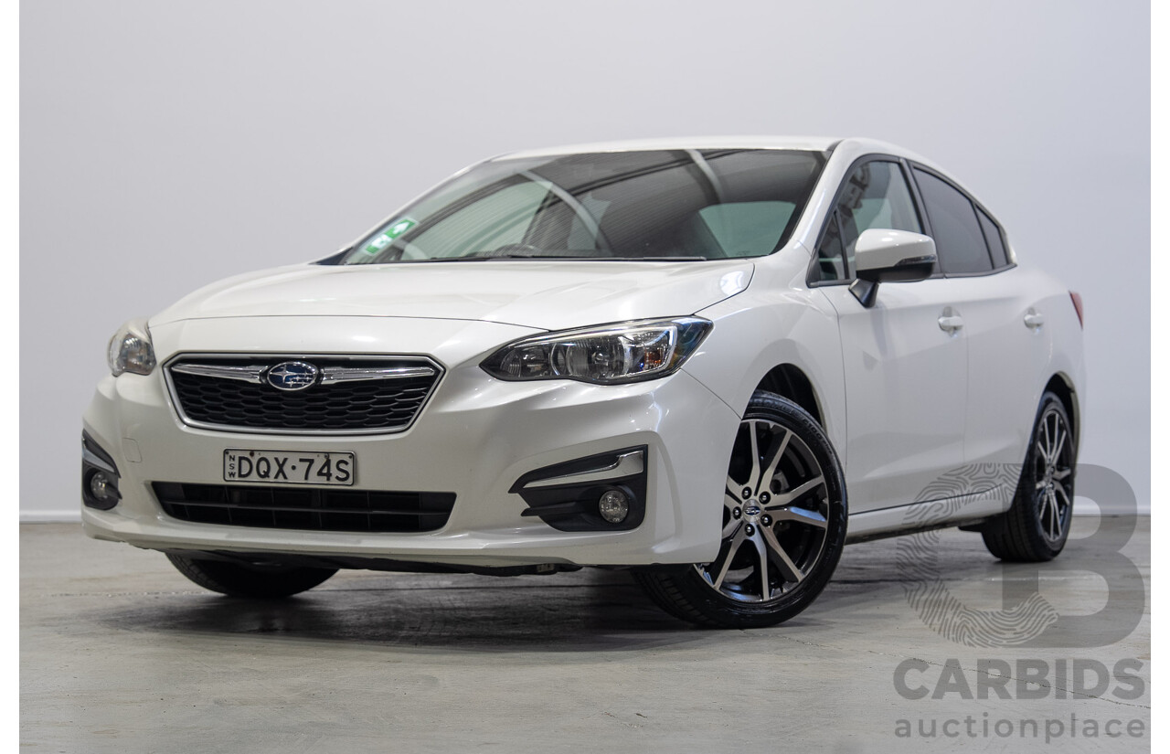 09/2017 Subaru Impreza 2.0i-L (AWD) MY17 4d Sedan White 2.0L