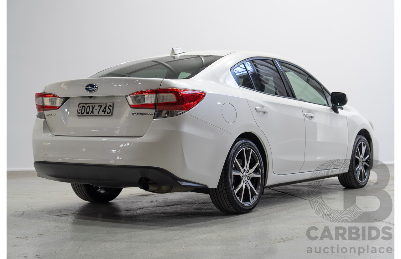 09/2017 Subaru Impreza 2.0i-L (AWD) MY17 4d Sedan White 2.0L