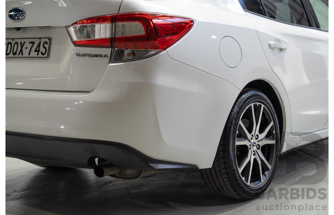 09/2017 Subaru Impreza 2.0i-L (AWD) MY17 4d Sedan White 2.0L
