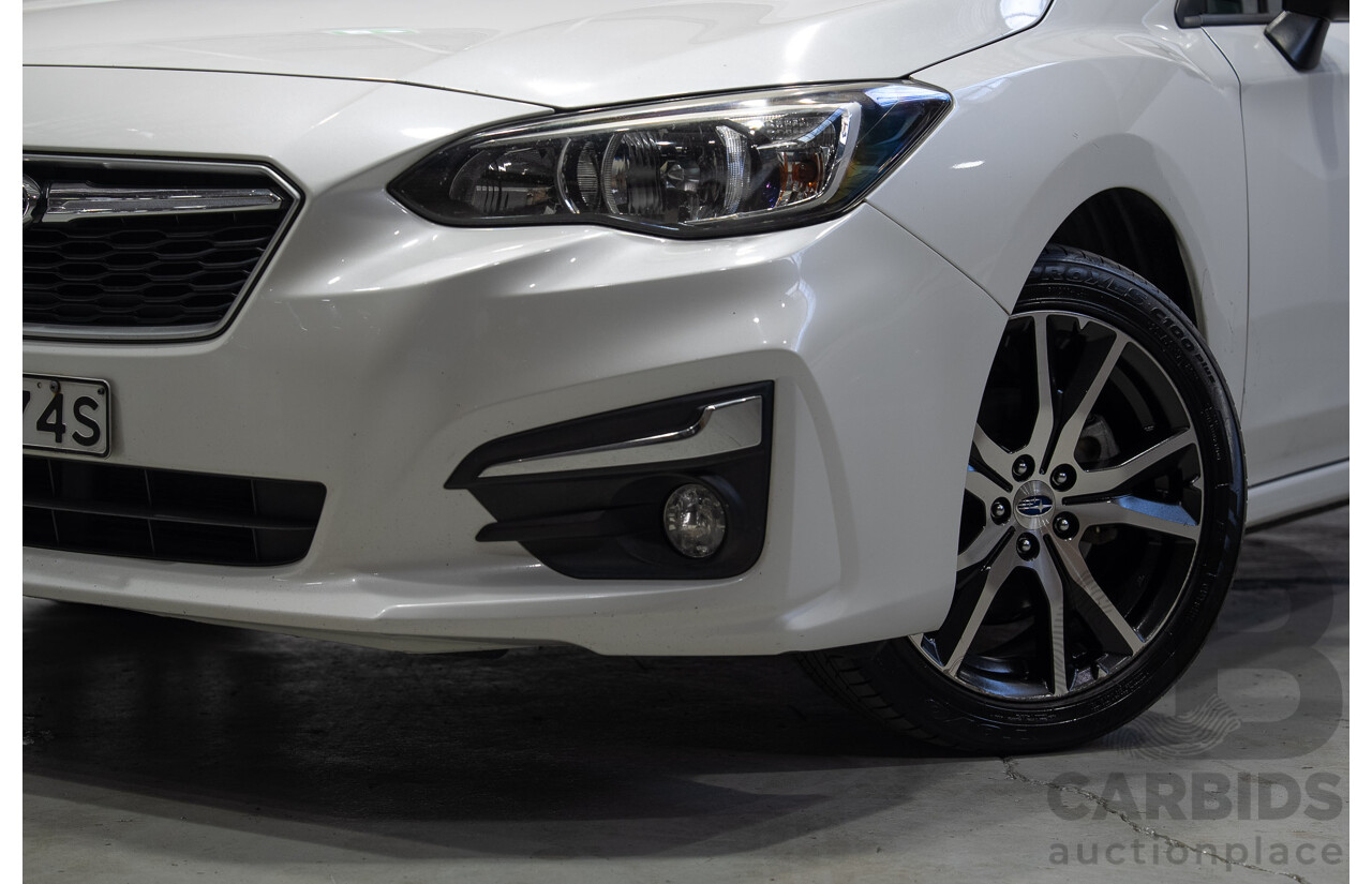 09/2017 Subaru Impreza 2.0i-L (AWD) MY17 4d Sedan White 2.0L