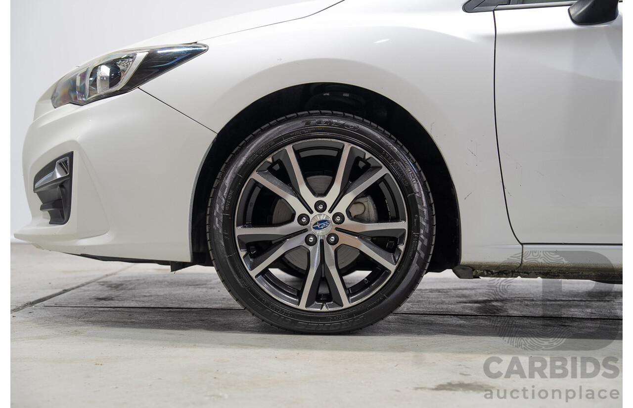 09/2017 Subaru Impreza 2.0i-L (AWD) MY17 4d Sedan White 2.0L