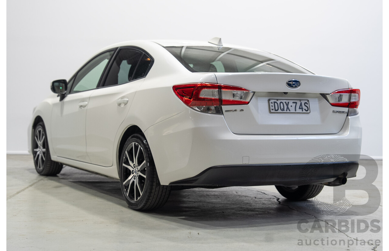 09/2017 Subaru Impreza 2.0i-L (AWD) MY17 4d Sedan White 2.0L