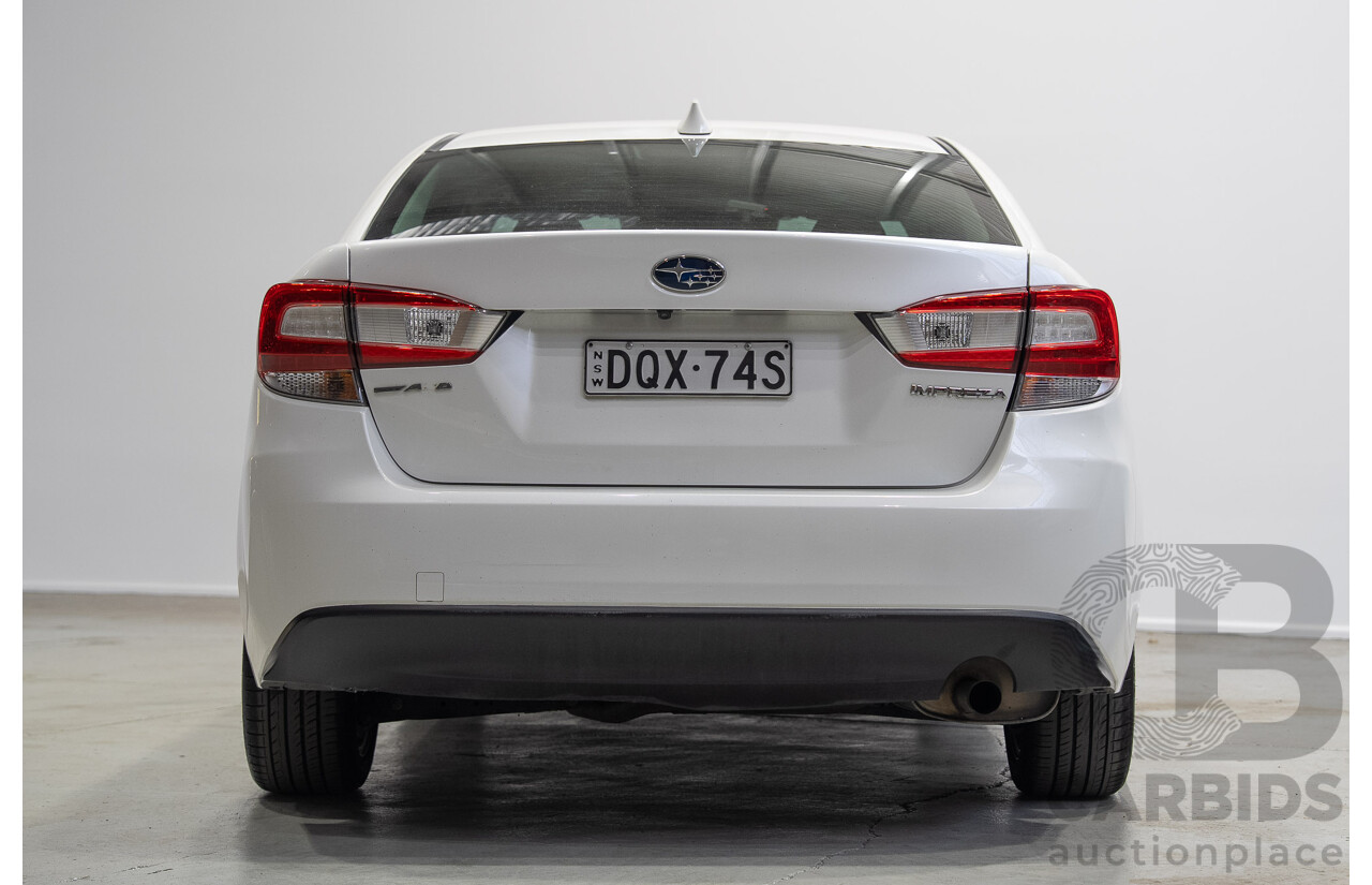 09/2017 Subaru Impreza 2.0i-L (AWD) MY17 4d Sedan White 2.0L