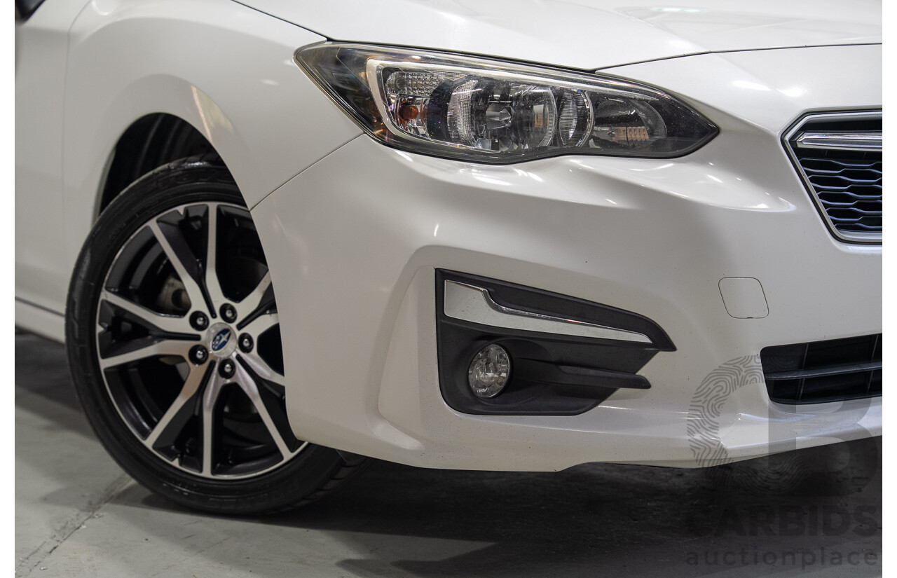 09/2017 Subaru Impreza 2.0i-L (AWD) MY17 4d Sedan White 2.0L