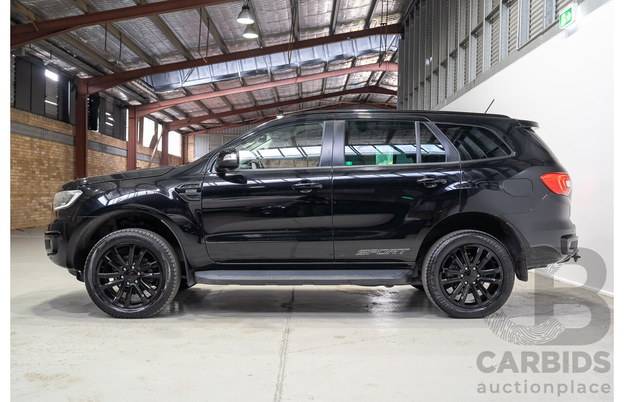 01/2020 Ford Everest Sport (4WD) UA II MY20.25 4D Wagon Shadow Black Twin Turbo Diesel 2.0L - 7 Seater