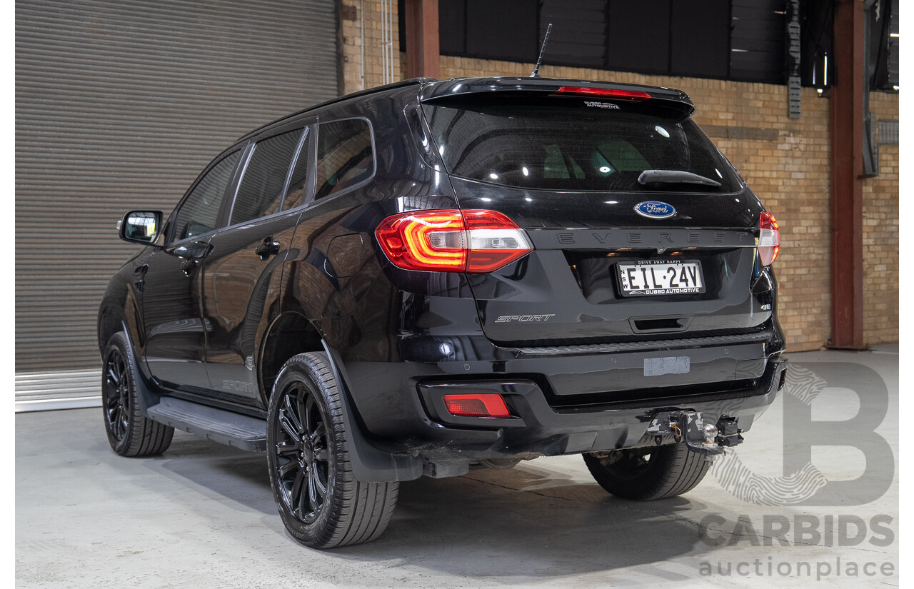 01/2020 Ford Everest Sport (4WD) UA II MY20.25 4D Wagon Shadow Black Twin Turbo Diesel 2.0L - 7 Seater