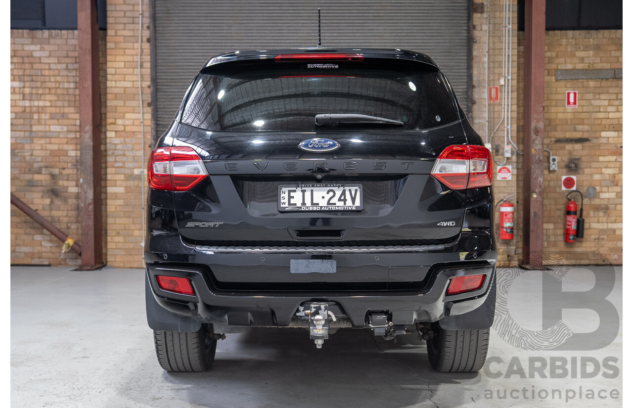 01/2020 Ford Everest Sport (4WD) UA II MY20.25 4D Wagon Shadow Black Twin Turbo Diesel 2.0L - 7 Seater