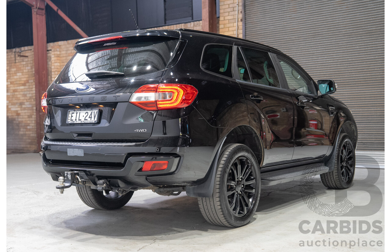 01/2020 Ford Everest Sport (4WD) UA II MY20.25 4D Wagon Shadow Black Twin Turbo Diesel 2.0L - 7 Seater