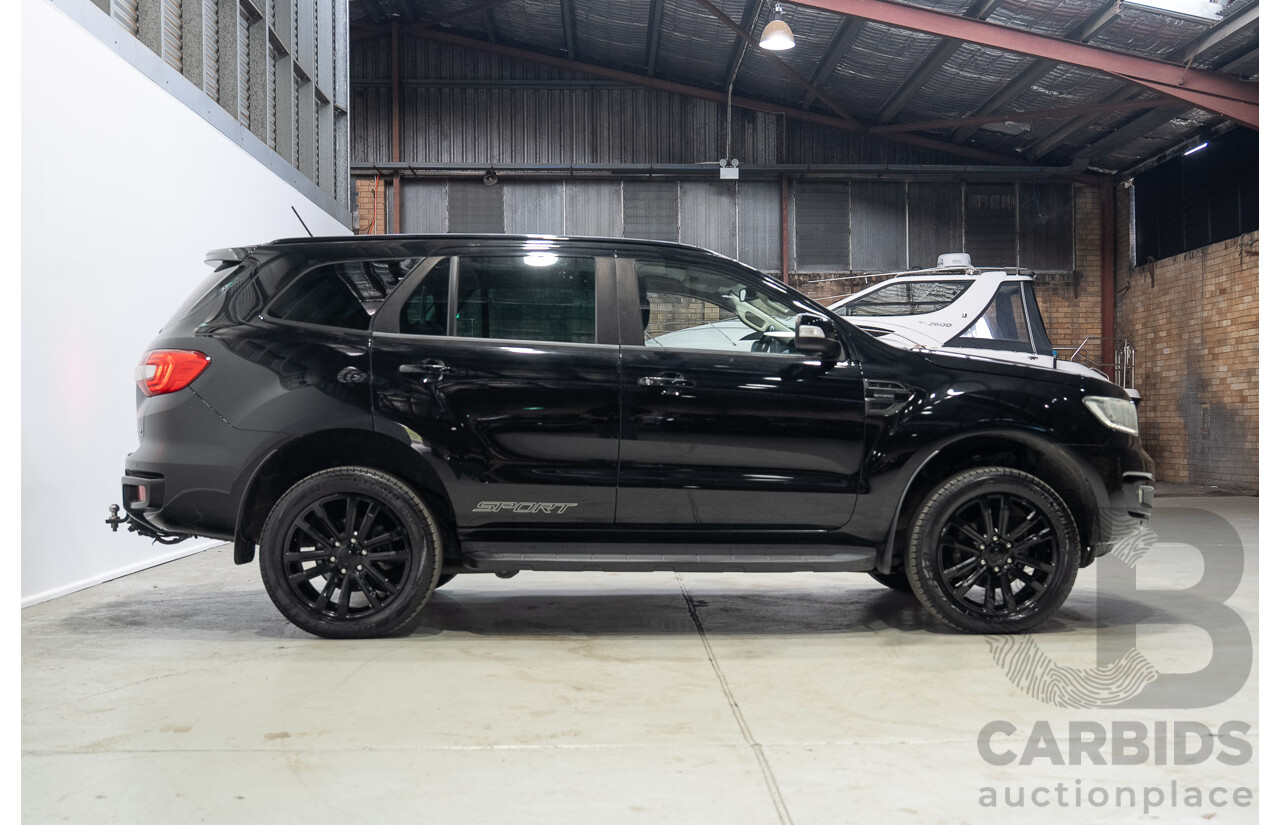 01/2020 Ford Everest Sport (4WD) UA II MY20.25 4D Wagon Shadow Black Twin Turbo Diesel 2.0L - 7 Seater