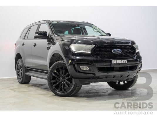 01/2020 Ford Everest Sport (4WD) UA II MY20.25 4d Wagon Shadow Black Twin Turbo Diesel 2.0L - 7 Seater