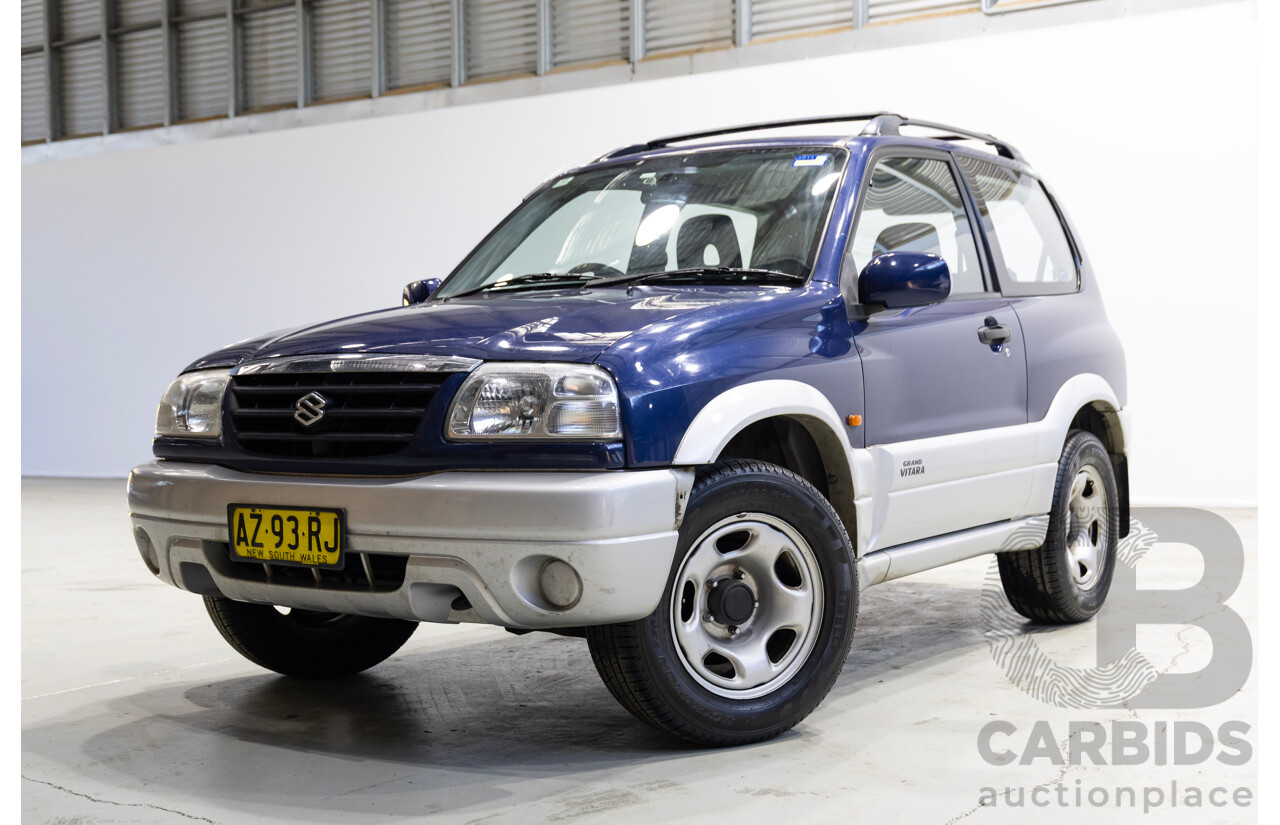 11/2003 Suzuki Grand Vitara Sports (4x4) Wide 2d Hardtop Blue 2.0L