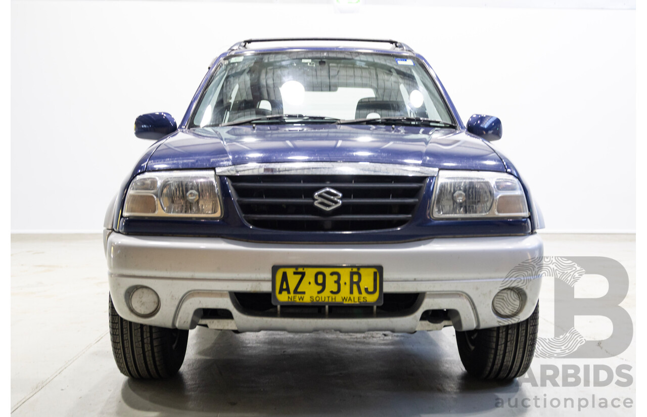 11/2003 Suzuki Grand Vitara Sports (4x4) Wide 2d Hardtop Blue 2.0L