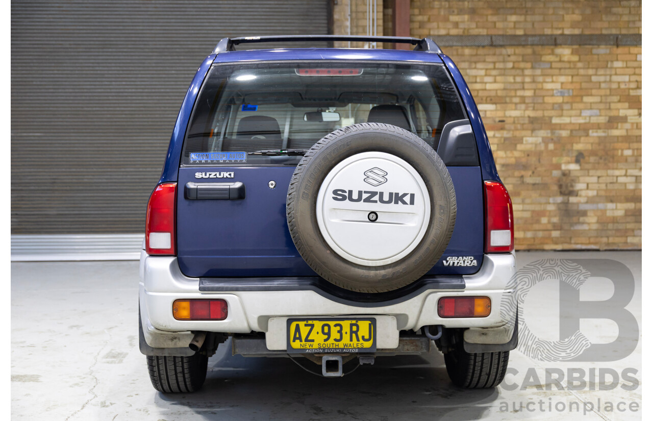 11/2003 Suzuki Grand Vitara Sports (4x4) Wide 2d Hardtop Blue 2.0L