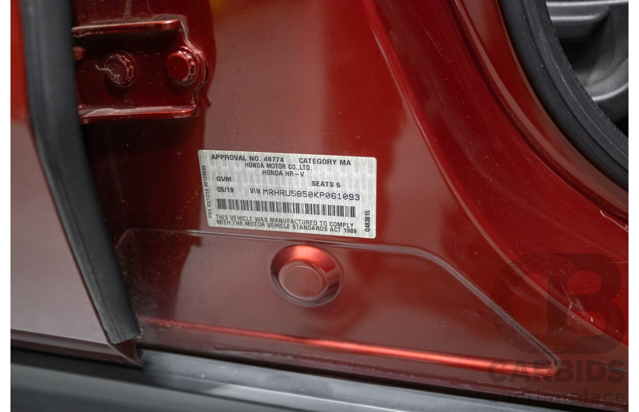 5/2019 Honda HR-V VTi-S MY19 4d Passion Red 1.8L