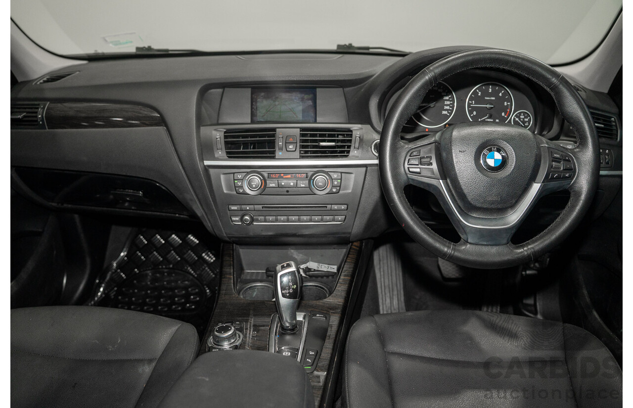 10/2011 BMW X3 xDrive 20d (4WD) F25 4D Wagon Silver Turbo Diesel 2.0L