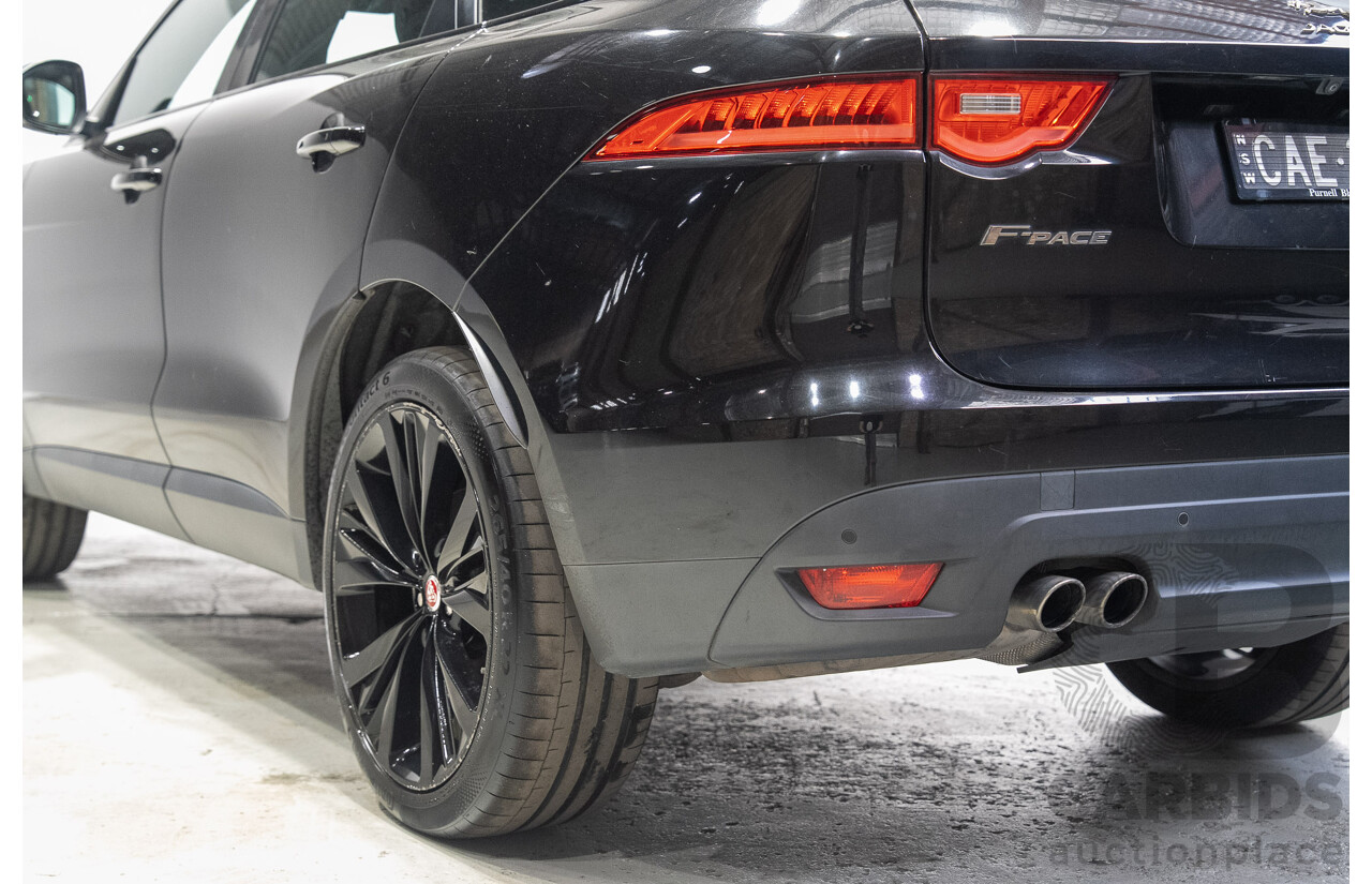 02/2017 Jaguar F-Pace 20d Prestige (AWD) MY17 4d Wagon Santorini Black Turbo Diesel 2.0L