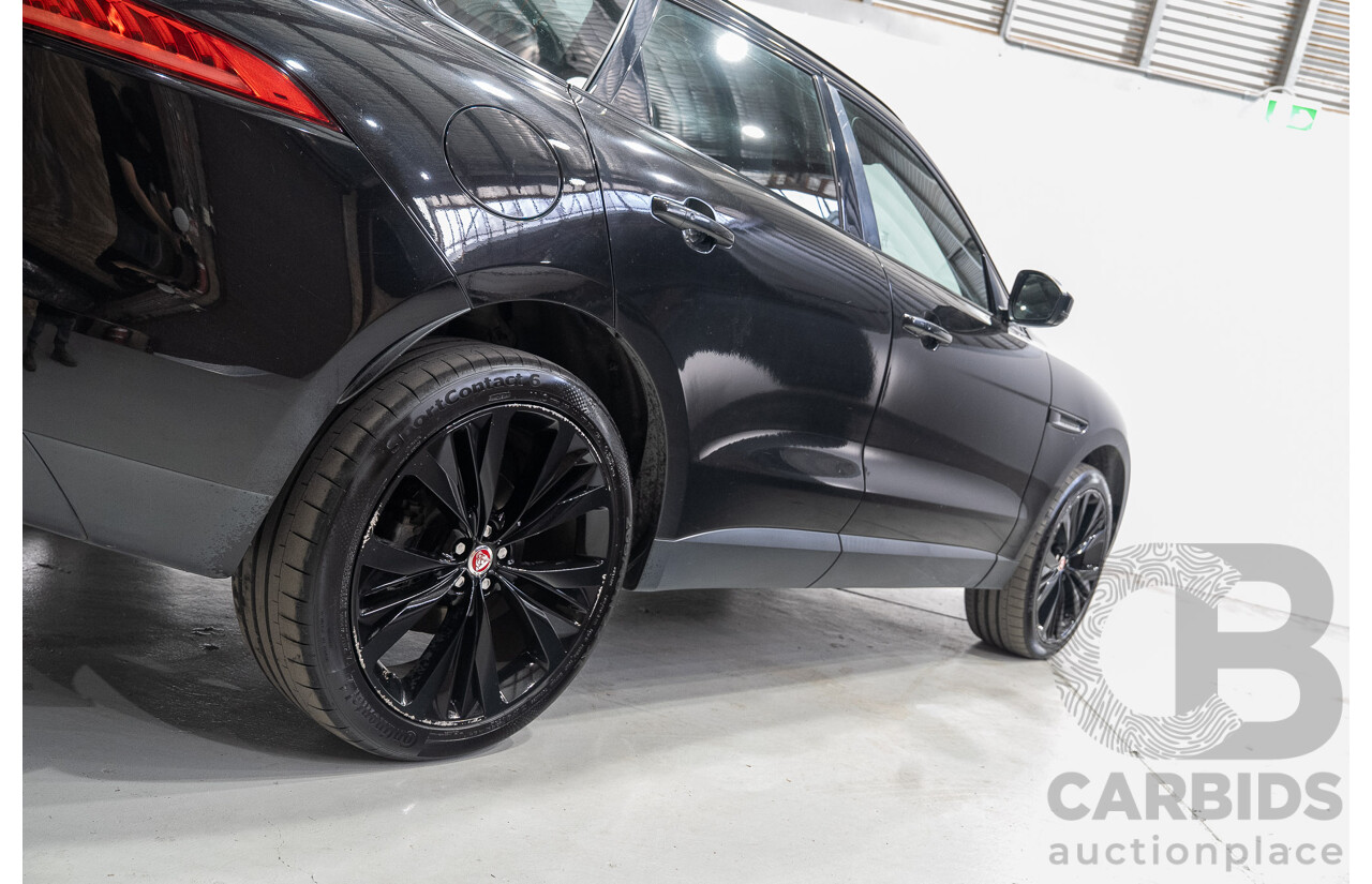 02/2017 Jaguar F-Pace 20d Prestige (AWD) MY17 4d Wagon Santorini Black Turbo Diesel 2.0L
